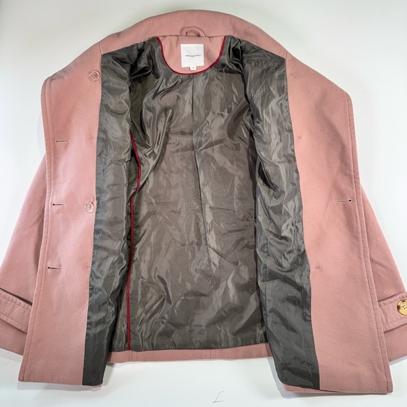 Thread & Supply peacoat warm layering tailored fit double breasted blush M - Picture 10 of 14